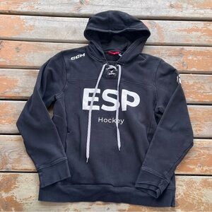 CCM ESP Hockey Black Pullover Hoodie - Size Medium
